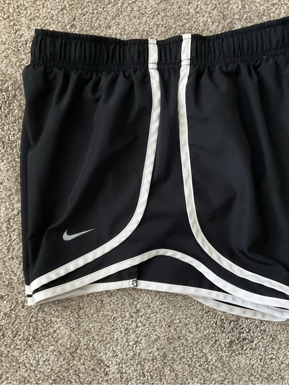 Nike Shorts Dri-FIT Tempo Running Lined 3in Swoosh Athletic Black Small Women’s